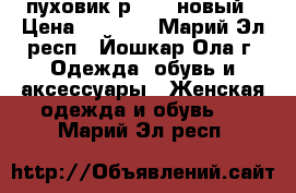 пуховик р48-50 новый › Цена ­ 1 200 - Марий Эл респ., Йошкар-Ола г. Одежда, обувь и аксессуары » Женская одежда и обувь   . Марий Эл респ.